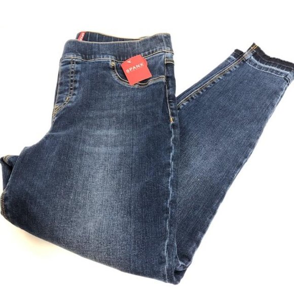 SPANX Denim - NWT Spanx Denim Distressed Leggings XL